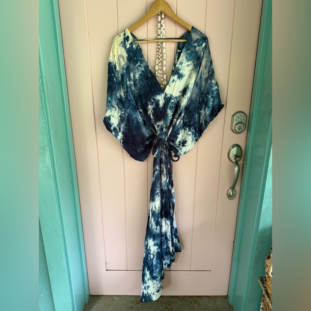 Young Fabulous & Broke Indigo Asymmetrical Dress